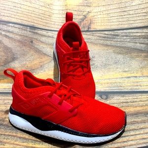 Toddler 10C red Puma slip in sneakers
